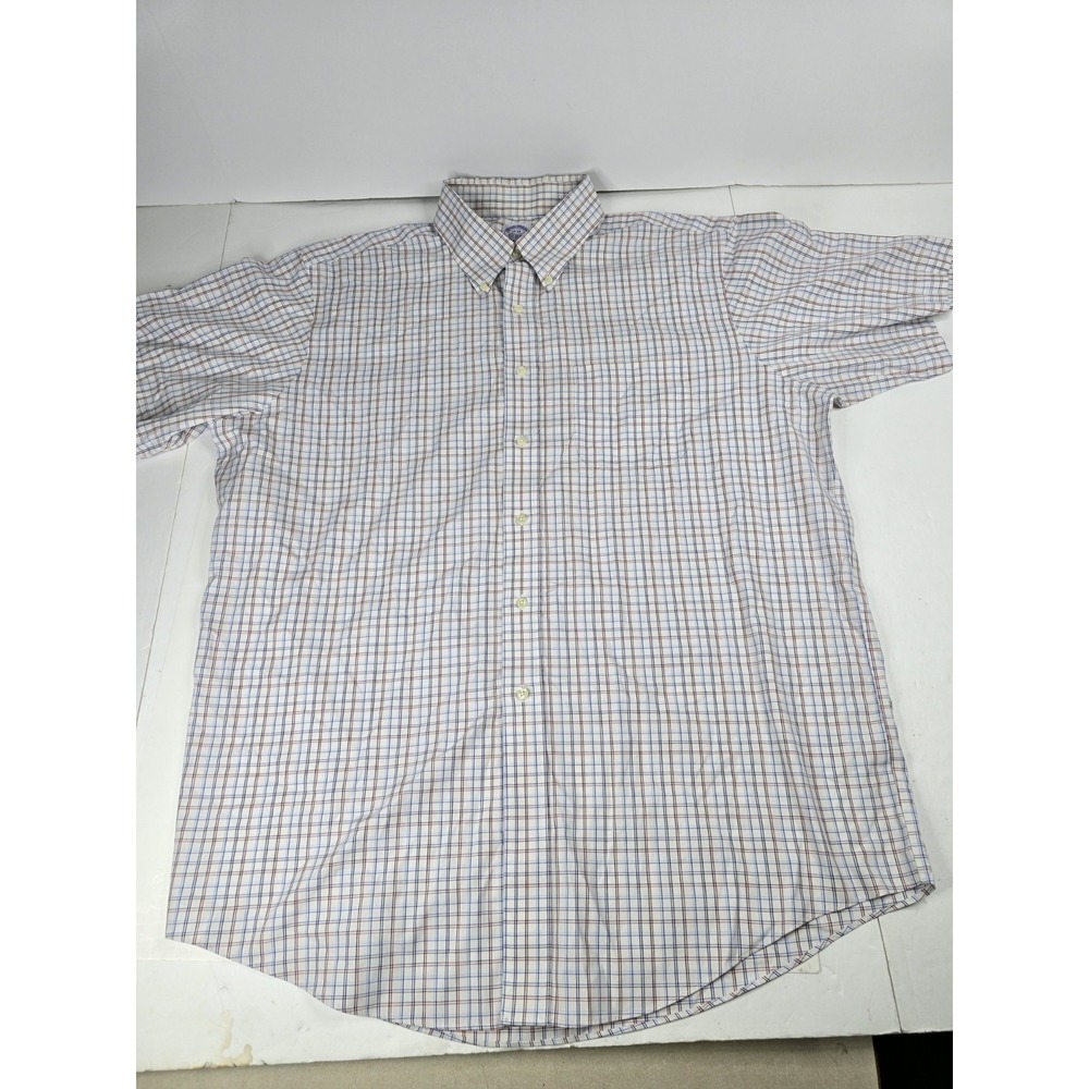 Brooks Brothers Shirt Mens 17 33 Long Sleeve Button Up Striped Work Formal Dress